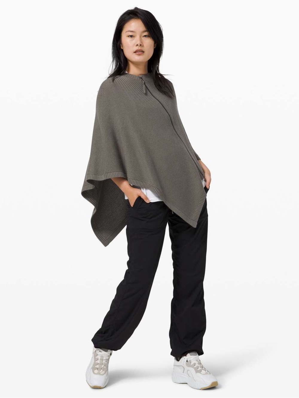 Lululemon On The Go Poncho Grey Sage - O/S
